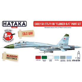 Hataka RED-LINE Zestaw farb EARLY SU-27S/P/UB FLANKER