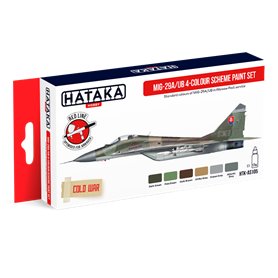 Hataka AS105 RED-LINE Zestaw farb MIG-29A/UB 4 COLOR SCHEME