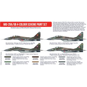 Hataka RED-LINE Zestaw farb MIG-29A/UB 4 COLOR SCHEME