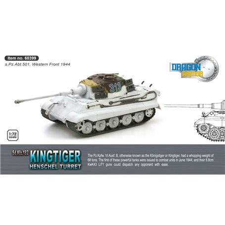 Dragon Armor 60399 KingTiger Henschel s.Pz.Abt.501