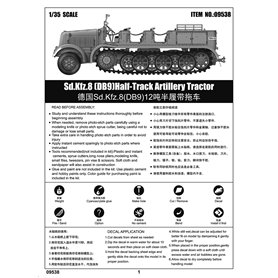 Trumpeter 1:35 Sd.Kzf.8 DB9 HALF-TRACK ARTILLERY TRACTOR