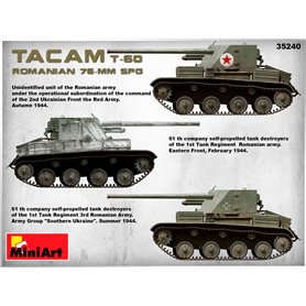 Mini Art 1:35 ROMANIAN 76mm SPG Tacam T-60 z wnętrzem
