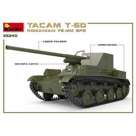 Mini Art 1:35 ROMANIAN 76mm SPG Tacam T-60 z wnętrzem