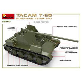 Mini Art 1:35 ROMANIAN 76mm SPG Tacam T-60 z wnętrzem