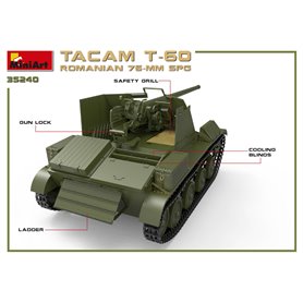 Mini Art 1:35 ROMANIAN 76mm SPG Tacam T-60 z wnętrzem