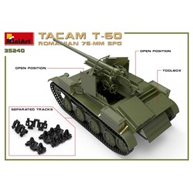 Mini Art 1:35 ROMANIAN 76mm SPG Tacam T-60 z wnętrzem