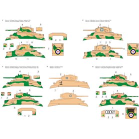 Toro 1:35 Kalkomanie Brytyjskie Shermany z El-Alamein - cz.2