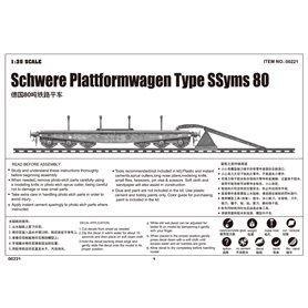 Trumpeter Schwere Plattformwagen Type SSyms 80 - 1:35