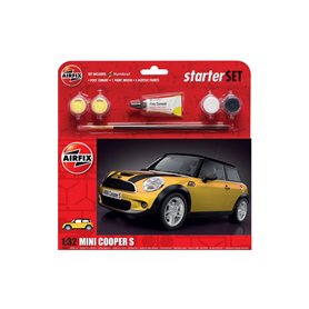 Airfix 1:32 Mini Cooper S - STARTER SET - z farbami