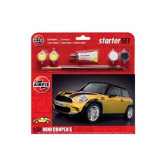 Airfix 1:32 Mini Cooper S - STARTER SET - w/paints 