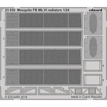 Mosquito FB Mk.VI radiators AIRFIX