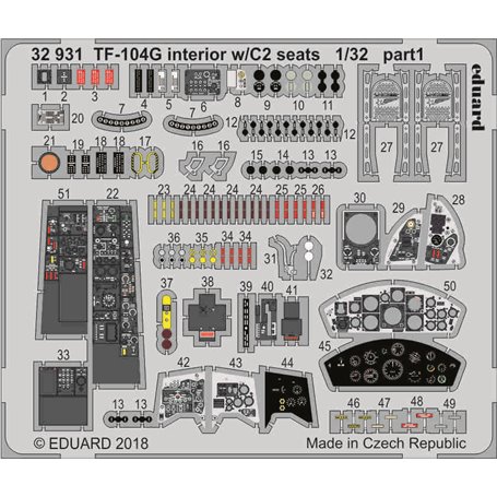 TF-104G interior w/C2 seats ITALERI