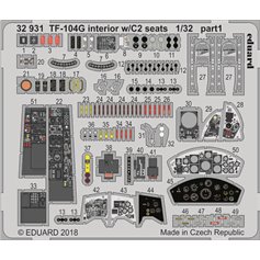 Eduard 1:32 Elementy wnętrza do TF-104G w/C2 seats dla Italeri