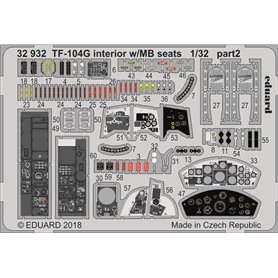 Eduard 1:32 Elementy wnętrza do TF-104G w/MB seats dla Italeri