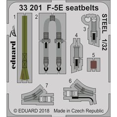 Eduard 1:32 Seatbelts STEEL for F-5E / Kitty Hawk