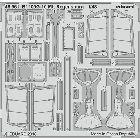 Eduard 1:48 Messerschmitt Bf-109G-10 Mtt Regensburg EDUARD