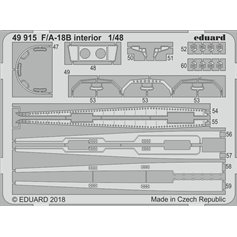Eduard 1:48 Interior elements for F/A-18B / Kinetic