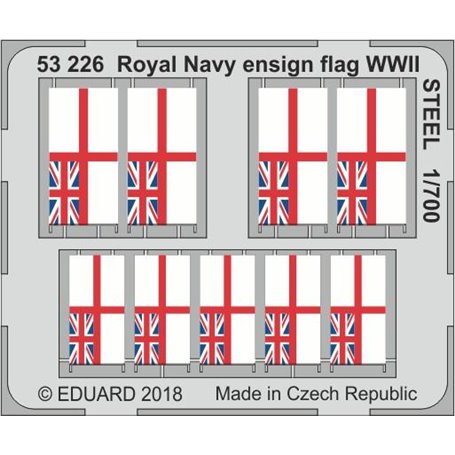 Eduard 1:700 Flagi Royal Navy WWII STEEL