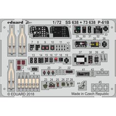 Eduard 1:72 Elementy wnętrza do Northrop P-61B dla Hobby Boss