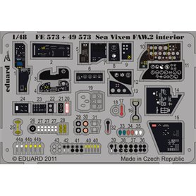 Eduard 1:48 Elementy wnętrza do Sea Vixen FAW.2 dla Airfix