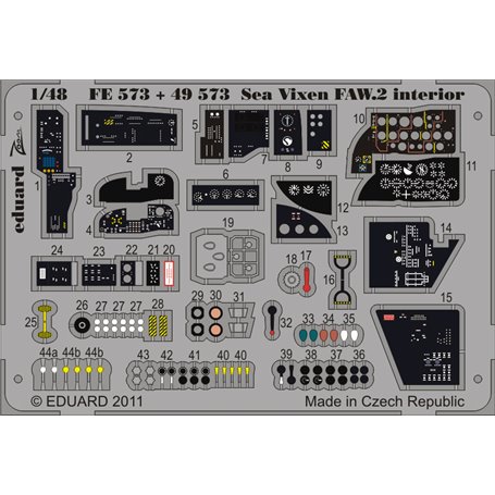 Sea Vixen FAW.2 interior S.A. AIRFIX