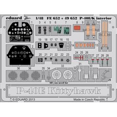 Eduard 1:48 Interior elements for Curtiss P-40E/K Kittyhawk / Italeri