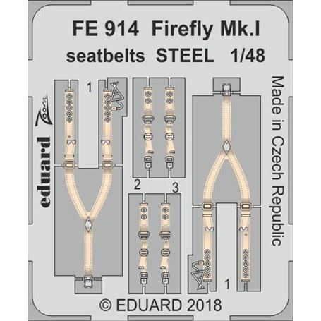Firefly Mk.I seatbelts STEEL TRUMPETER
