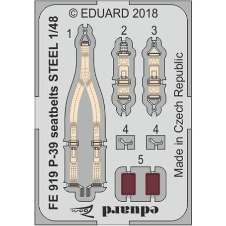 P-39 seatbelts STEEL EDUARD