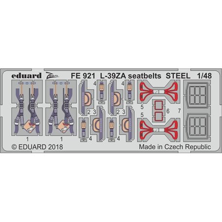 L-39ZA seatbelts STEEL TRUMPETER