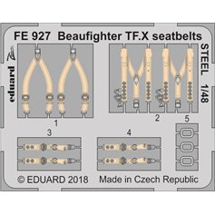 Eduard 1:48 Seatbelts STEEL for Bristol Beaufighter TF.X / Revell