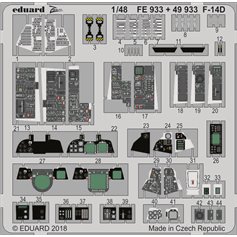 Eduard 1:48 Elementy wnętrza do Grumman F-14D dla Tamiya