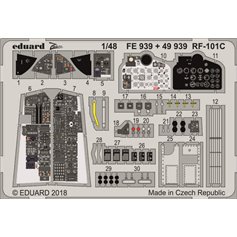 Eduard 1:48 Elementy wnętrza do RF-101C dla Kitty Hawk