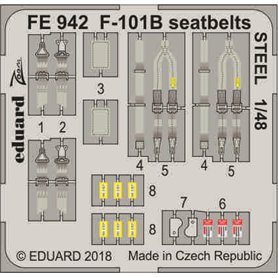 Pasy bezpieczeństwa STEEL do F-101B seatbelts STEEL KITTY HAWK