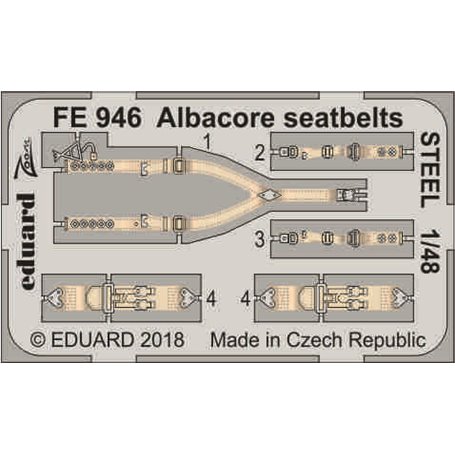 Albacore seatbelts STEEL TRUMPETER