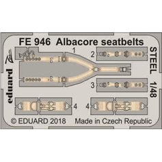 Eduard 1:48 Seatbelts STEEL for Fairey Albacore / Trumpeter