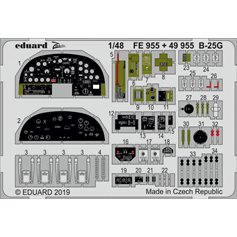 Eduard 1:48 Interior elements for B-25G / Italeri