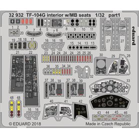 Eduard BIG ED 1:32 TF-104G w/MB seats dla Italeri