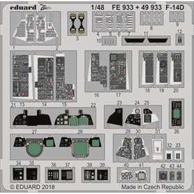 Eduard BIG ED 1:48 Grumman F-14D dla Tamiya