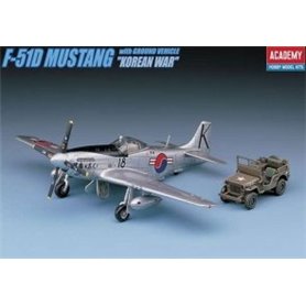 P-51D Mustang + Jeep 1:72