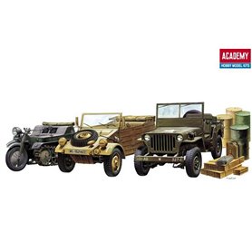 Academy 1:72 LIGHT VEHICLES OF ALLIED AND AXIS - WWII