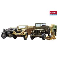 Jeep + Kettenkrad + Kubelwagen 1:72