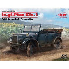 ICM 1:35 Le.gl.Einheits-Pkw Kfz.1 - WWII GERMAN LIGHT PERSONNEL CAR