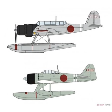 Hasegawa 1:72 Aichi E13A1 Type Zero Model 11 Jake i Nakajima A6M2-N Type 2 Rufe - KAMIKAWAMARU - 2w1