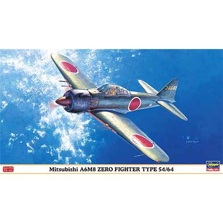 Hasegawa 09821 Mitsubishi A6M8 Zero Fighter 54/64