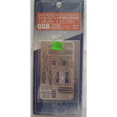 Hasegawa 72108 QG8  Photoetched Parts for Z23