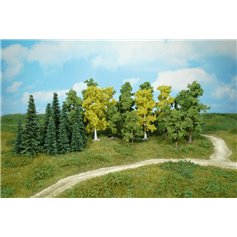 Heki 1230 Drzewka - Drzewa liściaste i iglaste 5-11cm - 26szt.