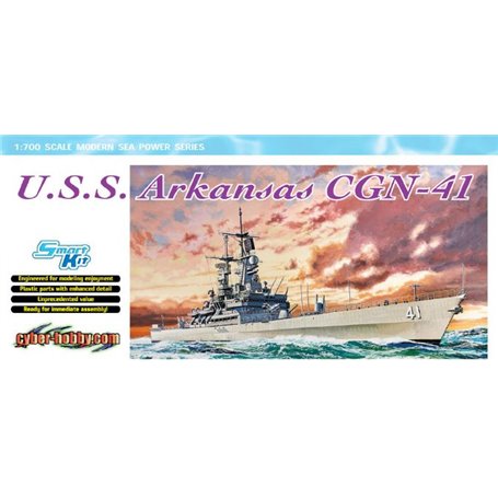 Dragon 7124 U.S.S. Arkansas CGN-41  1/700