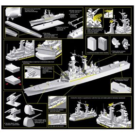 Dragon 7124 U.S.S. Arkansas CGN-41  1/700