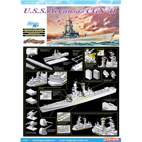 Dragon 7124 U.S.S. Arkansas CGN-41  1/700