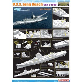 Dragon Cyber Hobby 7135 USS Long Beach CGN9 1980